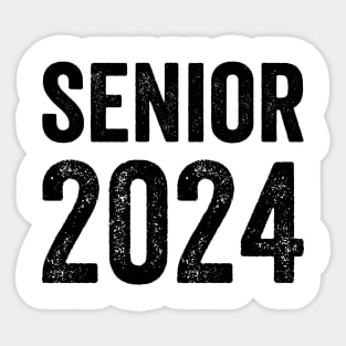 Senior 2024 Black Style Sticker